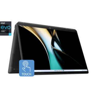 HP Spectre 34.3 cm x360 2-in-1 Laptop OLED 14-ef0075TU - Black(12th Gen Intel® Evo™ platform Powered by (Core™ i7 Processor | Windows 11 Pro | 16 GB RAM | 1 TB SSD | True Vision 5MP IR camera | 34.3 cm Screen)