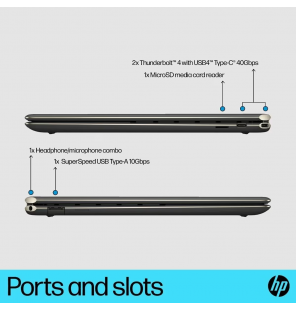 HP Spectre 40.6 cm x360 2-in-1 Laptop OLED 16-aa0664TX - Blue(Intel® Evo™ platform Powered by Intel® Core™ Ultra 7 processor | Windows 11 Home | 32 GB  RAM | 1 TB SSD | 40.6 cm Screen)