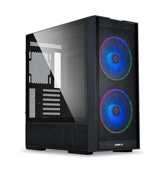 Lian Li Lancool 206 Mid-Tower Computer Case/Gaming Cabinet - Black | Support ATX/Micro-ATX/Mini-ITX | Pre-Installed 2 x 160mm PWM (ARGB) Fans - G99.LAN206RX.in