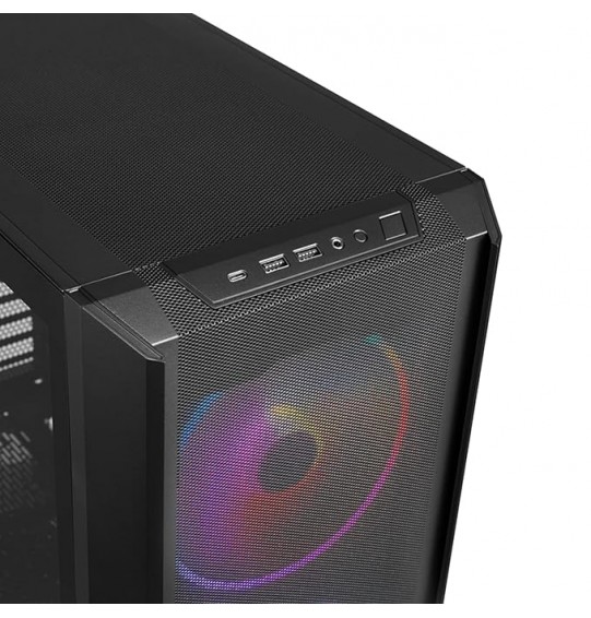 Lian Li Lancool 216 RGB Mid-Tower Alloy Steel Computer Case/Gaming Cabinet - Black | Support E-ATX/ATX/Micro-ATX/Mini-ITX | Pre-Installed 3 Front and Rear Fans