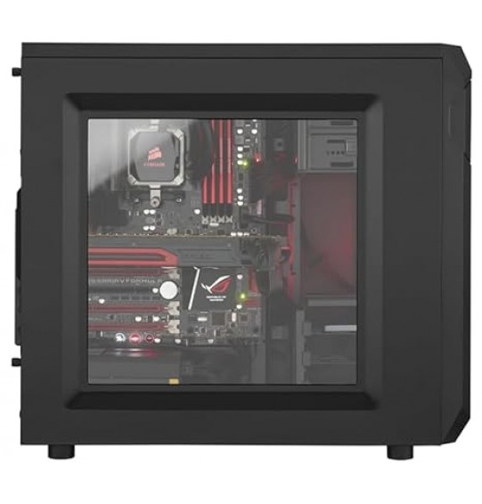 Corsair Carbide Series CC-9011050-WW Mid-Tower Steel Gaming Case with Red LED (Black)