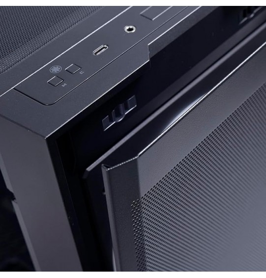 Lian Li Lancool 206 Mid-Tower Computer Case/Gaming Cabinet - Black | Support ATX/Micro-ATX/Mini-ITX | Pre-Installed 2 x 160mm PWM (ARGB) Fans - G99.LAN206RX.in