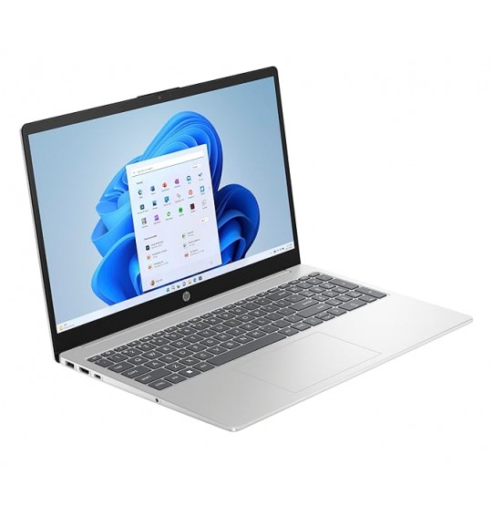 HP Laptop 15 Laptop (Intel® Core™ 7 150U Gen Processor | 16GB DDR4 RAM | 512GB SSD | Dual Speakers | Windows 11 | Natural Silver | 1.65 kg)15.6-inch(39.6 cm)