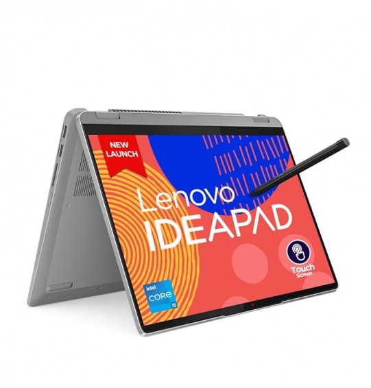 (Refurbished) Lenovo IdeaPad Flex 5 2-in-1 Laptop (Intel Core i5-1335U Gen Processor | 16GB RAM | 512GB SSD | Windows 11 | Office 2021 | Backlit KB | FPR | FHD Camera | Alexa | Arctic Grey | 1.5Kg) 14"(35.5cm) WUXGA Display