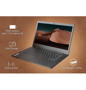 Lenovo E41-55 Laptop Ryzen 3-3250U Gen Processor | 8Gb Ram | 1Tb 7200Rpm HDD | Dos | 2Cell 30Wh | WiFi Bt | Cam | No Fpr | 14" Screen Hd Inches | 1 Year Onsite Warranty | Iron Grey | 82Fj00A0Ih