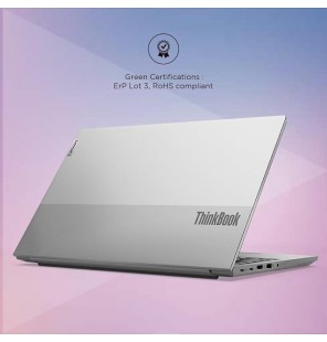 Lenovo ThinkBook 15 Intel Core i5 12th Gen Processor Antiglare Thin and Light Laptop (16GB RAM | 512GB SSD | Windows 11 Home | Office 2021 | Backlit Keyboard | Mineral Grey | 1.7 Kg)15.6" (39.62cm) FHD Display