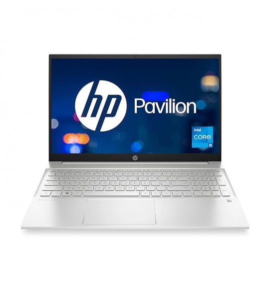 HP Pavilion 15 intel core i5 12th Gen Processor (8 GB RAM | 512Gb SSD | Silver | Intel Iris Xe Graphics | Windows 11 Home | Ms Office 2021 | 1.75Kg ) 15.6 Inches Display