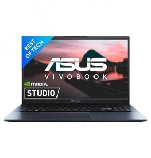 ASUS Vivobook Pro 15, AMD Ryzen 7 5800H Gen Processor, 15.6"(39.6 cm) HD Screen, Thin & Light Laptop (16GB RAM | 512GB SSD | 4GB NVIDIA GeForce RTX 3050 | Windows 11 | Office 2021 | Backlit | Fingerprint | Blue | 1.80 kg), M6500QC-HN741WS