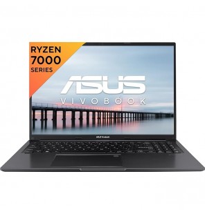 ASUS Vivobook 16 , AMD Ryzen 5 7530U Gen Processor, 16" (40.64 cm) WUXGA Screen, Thin & Light Laptop (8GB RAM | 512GB SSD | Windows 11 | Office 2021 | Alexa Built-in | Backlit KB | FP Sensor | Indie Black | 1.88 kg), M1605YA-MB521WS