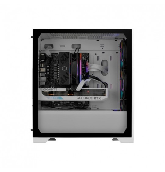 Cooler Master Elite 301 ARGB (M-ATX) Mini Tower Cabinet (White)