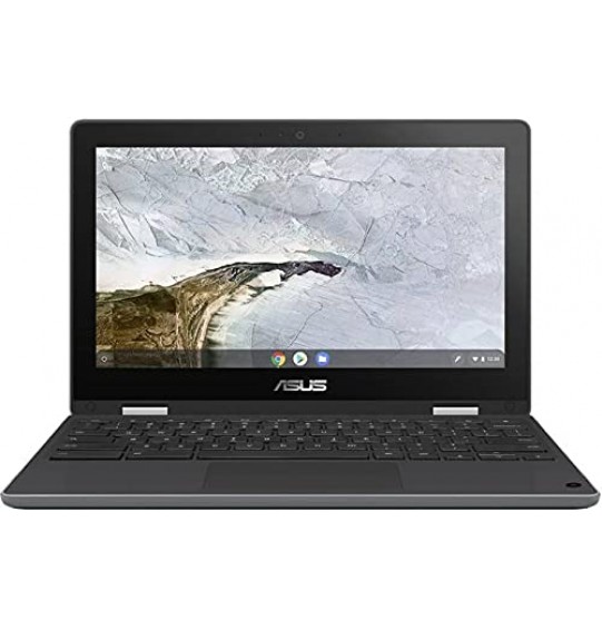 (Refurbished) ASUS Chromebook Flip Intel Celeron Dual Core Gen Processor - (11.6 inches | 4 GB RAM | 64 GB EMMC Storage | Chrome OS) C214MA-BU0452 2 in 1 Laptop (Dark Grey | 1.20 Kg)