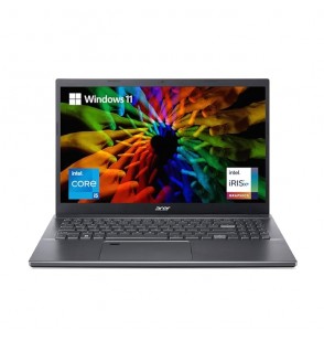 Acer Aspire 5 12th Gen Intel Core i5 Laptop (Windows 11 Home | 8 GB RAM | 512 GB SSD | MS Office)  15.6" Full HD IPS Displa| Fingerprint Reader | Backlit Keyboard | 1.76 KG | Steel Grey