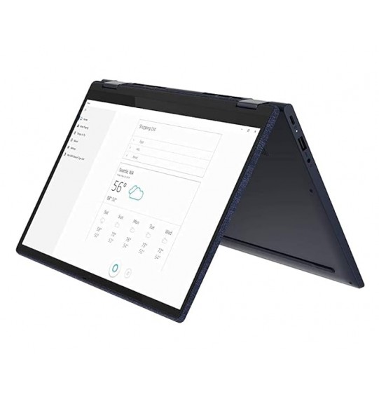 (Refurbished) Lenovo Yoga 6 IPS 2-in-1 Touchscreen Laptop (AMD Ryzen 7 4700U Gen Processor | 16GB RAM | 512GB SSD | Windows 10  | MS Office 2019 | Fingerprint Reader | Abyss Blue | Fabric Surface | 1.32Kg) 13.3 inches (33.78 cms) Full HD Display