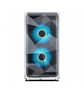 Ant Esports 100 Air Mini M-ATX Computer Case/Gaming Cabinet - White | Support M-ATX, ITX, | Pre-Installed 2 Rainbow Fans at Front