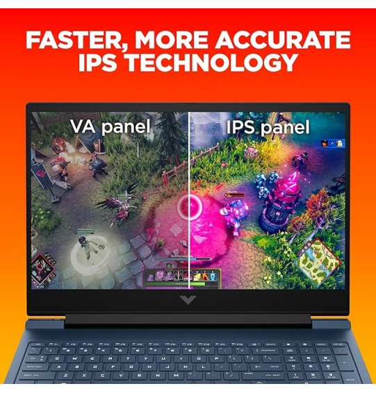 HP Victus Gaming Laptop(AMD Ryzen 7 7840HS AI Powered | 6GB RAM RTX 3050 GPU | 16.1-inch Screen (40.9 cm) | 95W TGP | FHD | IPS | 144Hz | 16GB RAM DDR5 | 1TB SSD Card | RGB Backlit KB | B&O (MSO | Blue | 2.29 kg), s0089AX