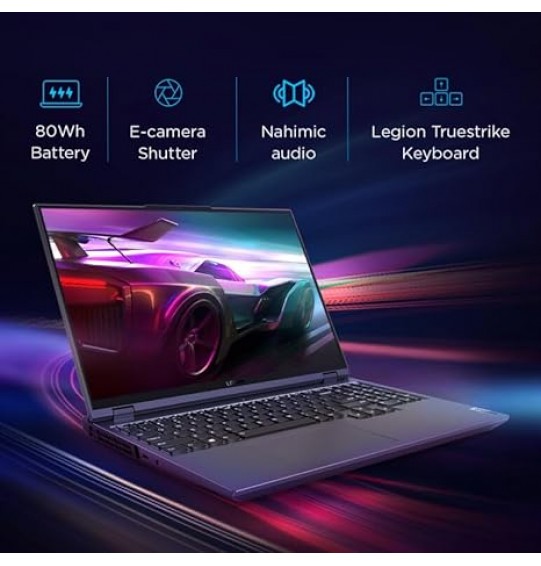 Lenovo Legion 5 Pro AMD Ryzen 7 6800H Gen Processor 16"Screen (40.64cm) QHD IPS 165Hz 500Nits Gaming Laptop (32GB RAM | 1TB SSD | Windows 11 | Office 2021 | NVIDIA RTX 3070 8GB | Alexa | 3 Month Game Pass | Storm Grey | 2.49Kg), 82RG00AGIN