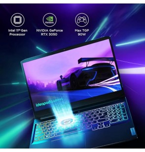 Lenovo IdeaPad Gaming 3 Intel Core i5-11300H Gen Processor Laptop 15.6"Screen (39.62cm) FHD IPS 120Hz Gaming Laptop (8GB RAM | 256GB SSD+1TB | Windows 11 | Office 2021 | NVIDIA RTX 3050 4GB | Alexa | 3 Month Game Pass | Shadow Black | 2.2Kg)