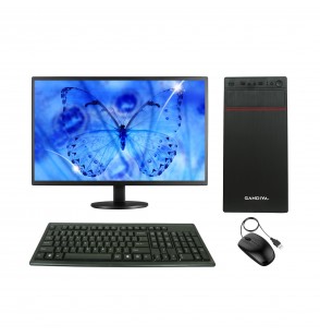 Gandiva Economical CI31ST 18.5"All in One Desktop Computer (Core I3 1st Gen CPU | H55 Motherboard  |8GB DDR3 RAM | 240GB SSD+1TB HDD | 15.6 Inch Monitor | 2GB Graphics) Windows 10 & MS Office(Trial Version) & Antivirus (Free Version) 