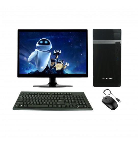 Gandiva® Professional CI33RD 15.6" Desktop Computer(Core i3 3rd Gen CPU/16GB DDR3 RAM/1TB HDD/15.6" Monitor)Windows & MS Office(Trial Version)&Antivirus(Free Version)