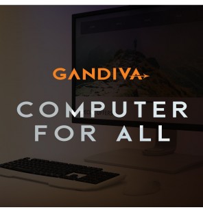 Gandiva® Professional CI33RD 18.5" Desktop Computer(Core i3 3rd Gen CPU/8GB DDR3 RAM/18.5" Monitor/120GB SSD+500GB HDD)Windows & MS Office(Trial Version)&Antivirus(Free Version)