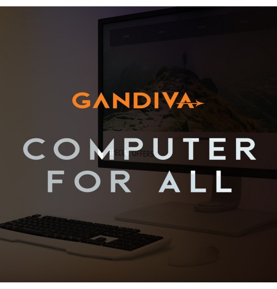 Gandiva® Professional CI53RD 18.5" Desktop Computer(Core I5 3rd Gen CPU/4GB DDR3 RAM/500GB HDD/2GB Graphics/18.5" Monitor)Windows & MS Office(Trial Version)&Antivirus(Free Version)