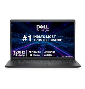 Dell Inspiron 3520 Laptop (Intel Core i5-1235U Gen Processor | 8GB RAM | 1TB + 256GB SSD Card | 15.6" Screen (39.62cm) FHD, 3 Sided Narrow Border Design Display | Windows 11 + MSO'21 | 15 Month McAfee | Black | Thin & Light-1.65kg