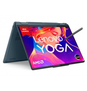 (Refurbished) Lenovo Yoga 7 400Nits Laptop (AMD Ryzen 7 7735U Gen Processor | 16GB RAM | 1TB SSD | Windows 11 | Office 2021 | Backlit KB | Digital Pen | 1Yr Warranty | Alexa | 1.49Kg | Tidal Teal) 14"(35.5cm) OLED Display