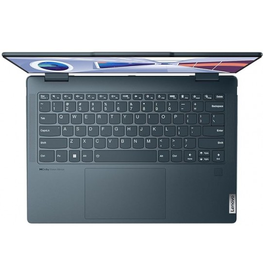 (Refurbished) Lenovo Yoga 7 400Nits Laptop (AMD Ryzen 7 7735U Gen Processor | 16GB RAM | 1TB SSD | Windows 11 | Office 2021 | Backlit KB | Digital Pen | 1Yr Warranty | Alexa | 1.49Kg | Tidal Teal) 14"(35.5cm) OLED Display