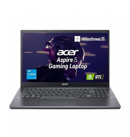 Acer Aspire 5 Gaming Laptop Intel Core i5 12th gen Procesor (16 GB RAM | 512 GB SSD | Windows11 Home | 4GB Graphics | RTX 2050) A515-57G (15.6"Screen FHD Display, 1.8 Kg)