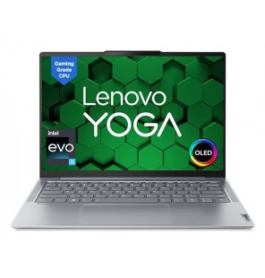 (Refurbished) Lenovo Yoga Slim 6 Laptop (Intel Evo Core i5 13500H Gen Processor | 16GB RAM | 512GB SSD | Windows 11 | Office 2021 | Backlit KB | 1Yr Warranty | Alexa | 3 Month Game Pass | Storm Grey | 1.35Kg) 14"(35.5cm) WUXGA OLED