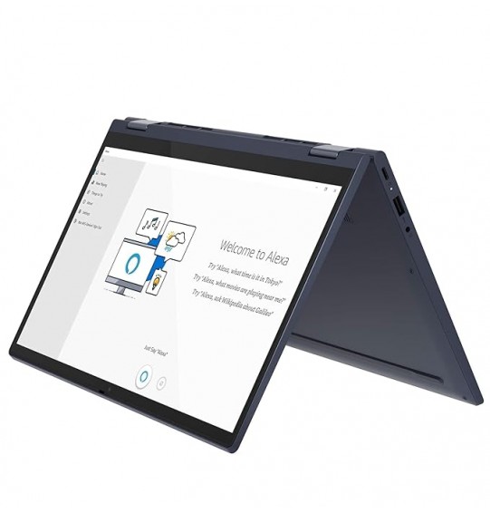 (Refurbished) Lenovo Yoga 6 AMD Ryzen 7 4700UGen Processor 13.3 inches Screen (33.78 cms) Full HD IPS 2-in-1 Touchscreen Laptop (16GB RAM | 512GB SSD | Windows 10 | MS Office 2019 | Fingerprint Reader | Abyss Blue | Fabric Surface | 1.32Kg), 82FN004QIN