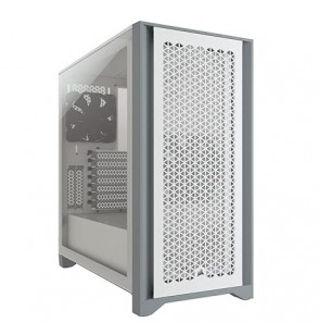 Corsair 4000D Airflow Tempered Glass Mid-Tower ATX Computer Case/Gaming Cabinet - White color