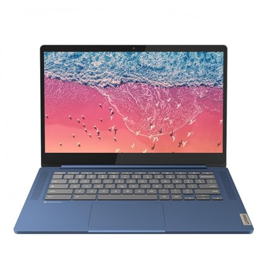 Lenovo IdeaPad Slim 3 Chromebook Mediatek Kompanio 520 14" (35.56cm) FHD IPS 250 Nits Chromebook (8GB RAM | 128GB EMMC Storage SSD | Chrome OS | HD 720p Camera | 2Wx2 Stereo Speakers | Abyss Blue | 1.3Kg), 82XJ002RHA