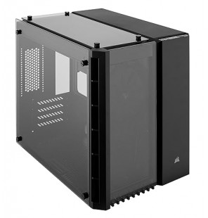 Corsair Crystal 280X Micro-ATX Gaming Case, Tempered Glass - Black