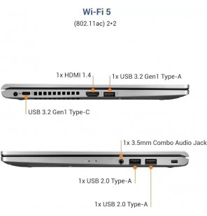 ASUS Core i3 11th Gen Processor - (8 GB RAM | 256 GB SSD | Windows 11 Home) X515EA-EJ312WS Thin and Light Laptop (15.6 inch Screen, Transparent Silver, 1.80 kg, with MS Office)