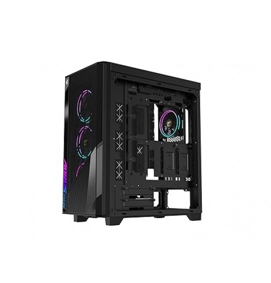 GIGABYTE AORUS C500 Glass - Black Mid Tower PC Gaming Case, Tempered Glass, USB Type-C, 4X ARBG Fans Included (GB-AC500G ST)