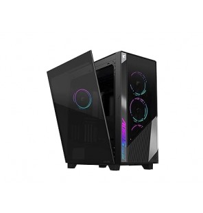 GIGABYTE AORUS C500 Glass - Black Mid Tower PC Gaming Case, Tempered Glass, USB Type-C, 4X ARBG Fans Included (GB-AC500G ST)