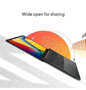 ASUS Vivobook Go 15 OLED (2023), AMD Ryzen 5 7520U Gen Processor, 15.6" (39.62 cms) FHD Screen OLED, Thin and Light Laptop (16GB Ram | 512GB SSD | Windows 11 | Office 2021 | Backlit KB | Black | 1.63 kg), E1504FA-LK545WS