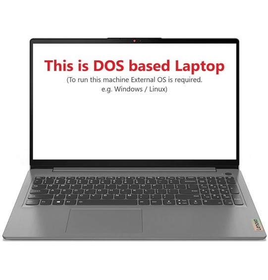 Lenovo IdeaPad Slim 3 2021 11th Gen Processor  Intel Core i3 15.6" Screen (39.62cm) FHD Thin & Light Laptop (8GBRAM | 256GB SSD | DOS | 2 Year Warranty | Arctic Grey | 1.65Kg), 82H801DHIN