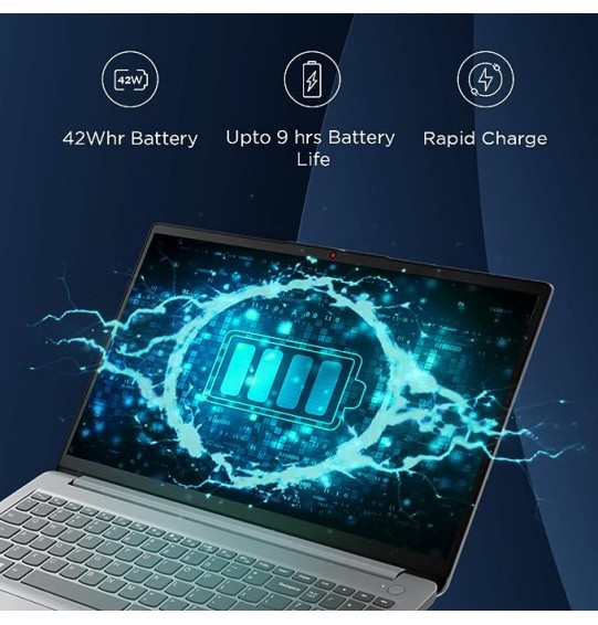 Lenovo IdeaPad Slim 3 Intel Core i3 12th Gen Processor 15.6"Screen (39.62cm) FHD Thin & Light Laptop (8GB RAM | 512GB SSD | Windows 11 | Office 2021 | 3months Game Pass | Arctic Grey | 1.63Kg), 82RK00VTIN