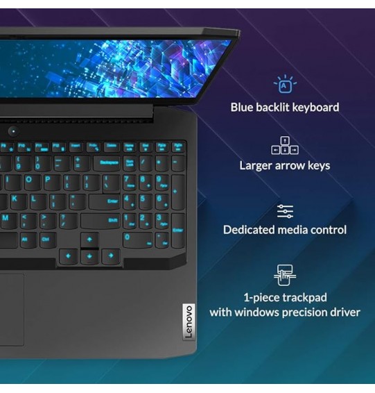 Lenovo IdeaPad Gaming 3 Intel Core i5 10th Gen Processor 15.6"Screen (39.62cm) FHD IPS Gaming Laptop (8GB RAM | 512GB SSD | 4GB NVIDIA GTX 1650 | 120Hz | Windows 10 | Backlit Keyboard | Onyx Black | 2.2Kg), 81Y4017UIN