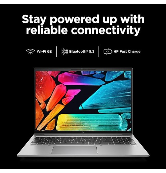 (Refurbished) HP ZBook Firefly WUXGA Creator Laptop (intel core i5 12th Gen Processor | IPS| Anti-Glare Display | 16GB RAM | 512 GB SSD | Windows 11 | B&O | Backlit KB | FPR | G9 Workstation PC | Silver)  40.6 cm (16 Inch) Display