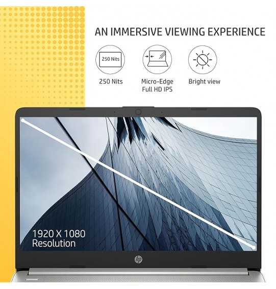 (Refurbished) HP 14s Laptop (intel Core i5 12th Gen Processor | 16GB RAM | 512GB SSD | Touch,Micro-Edge | Anti-Glare Display | Alexa | Dual Speakers | Windows 11 | Backlit KB | MSO 2021 | 1.41 Kg | ‎Natural Silver) 14-inch(35.6 cm) FHD Display