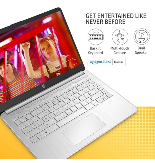 (Refurbished) HP 14s Laptop (intel Core i5 12th Gen Processor | 16GB RAM | 512GB SSD | Touch,Micro-Edge | Anti-Glare Display | Alexa | Dual Speakers | Windows 11 | Backlit KB | MSO 2021 | 1.41 Kg | ‎Natural Silver) 14-inch(35.6 cm) FHD Display