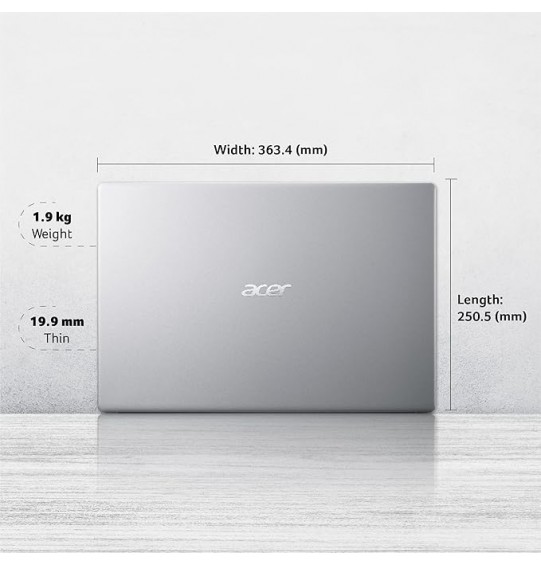 Acer Aspire 5 Thin and Light Laptop Intel Core i5 11th Gen  Processor (8GB RAM | 512 GB SSD | Intel Iris Xe Graphics | Windows 11 Home | MS Office) A514-54 with 35.6 Screen cm (14 inch) with Full HD IPS Display | 1.45 kgs