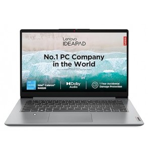 Lenovo IdeaPad Slim 1 Intel Celeron N4020 14" Screen(35.5cm) HD 220nits Thin and Light Laptop (8GB RAM | 256GB SDD | Windows 11 | Office 2021 | 1Yr Warranty + ADP | 3months Game Pass | Cloud Grey | 1.3Kg), 82V6006EIN