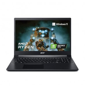 Acer Aspire 7 AMD Ryzen 5 Hexa Core 5500U 15.6 inches Gaming Laptop (16GB | 512GB SSD | Windows 11 Home | 4GB Graphics | NVIDIA GeForce GTX 1650) Black Color | 2.15Kg