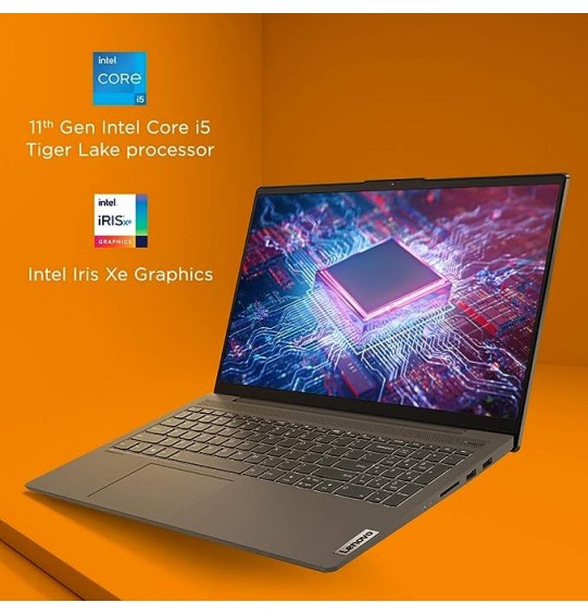 (Refurbished) Lenovo IdeaPad Slim 5 11th Gen Intel Core i5 Processor 15.6"Screen(39.62cm) FHD IPS Thin & Light Laptop (16GB RAM|512GB SSD|Windows 11|MS Office 2021|Backlit Keyboard|Fingerprint Reader|Graphite Grey |1.66Kg), 82FG01H9IN