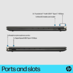 HP Spectre 34.3 cm x360 2-in-1 Laptop OLED 14-ef0075TU - Black(12th Gen Intel® Evo™ platform Powered by (Core™ i7 Processor | Windows 11 Pro | 16 GB RAM | 1 TB SSD | True Vision 5MP IR camera | 34.3 cm Screen) - Image 4