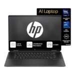 HP Spectre x360 AI Laptop, Intel Ultra 7 155H, 12 TOPS, 32GB DDR5, 2TB SSD, (Win 11, Office 21, Black, 2kg), Touchscreen, 2.8K, OLED, 16-inch(40.6cm), Intel Arc graphics, 9MP camera, Backlit, aa0665TU